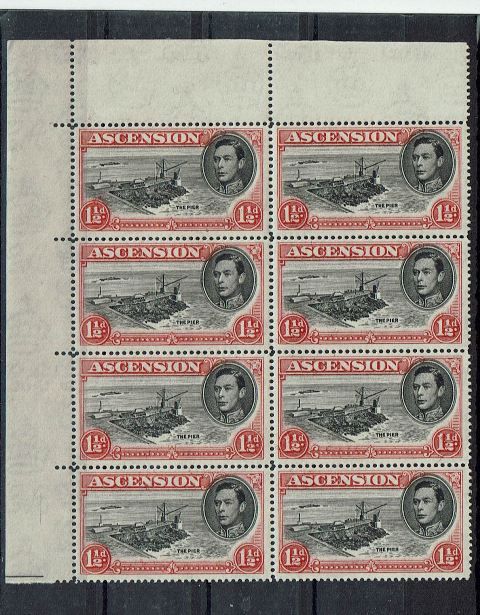 Image of Ascension SG 40c/40cb UMM British Commonwealth Stamp